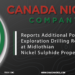 Canada Nickel Reports Additional Positive Exploration Drilling Results at Midlothian Nickel Sulphide Property