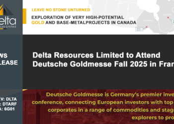 Delta Resources Limited to Attend Deutsche Goldmesse Fall 2025 in Frankfurt