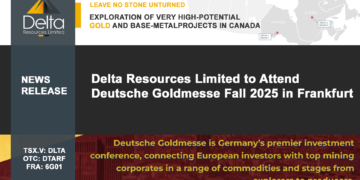 Delta Resources Limited to Attend Deutsche Goldmesse Fall 2025 in Frankfurt