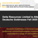 Delta Resources Limited to Attend Deutsche Goldmesse Fall 2025 in Frankfurt