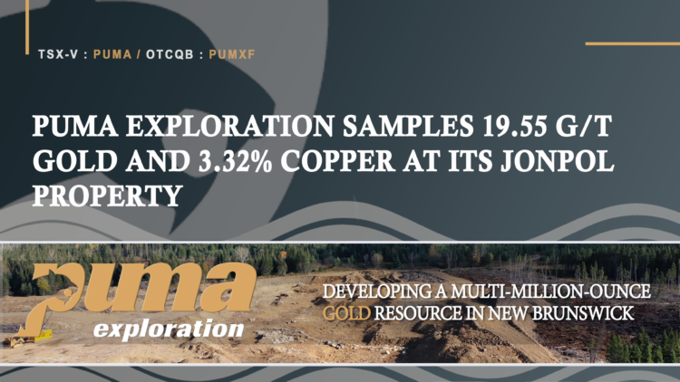 Puma Exploration Samples 19.55 g/t Gold and 3.32% Copper at its Jonpol Property