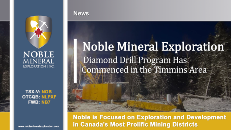 Diamond Drill Program Has Commenced in the Timmins Area