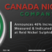 Canada Nickel Announces 46% Increase in Measured & Indicated Resource at Reid Nickel Sulphide Project