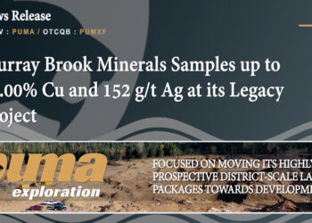 Murray Brook Minerals Samples up to 12.00% Cu and 152 g/t Ag at its Legacy Project