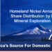 Homeland Nickel Announces Homeland Share Distribution by Noble Mineral Exploration Inc.