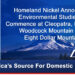 Homeland Nickel Announces Environmental Studies to Commence at Cleopatra, Red Flat, Woodcock Mountain and Eight Dollar Mountain