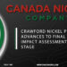 CANADA NICKEL COMPANY’S CRAWFORD NICKEL PROJECT ADVANCES TO FINAL FEDERAL IMPACT ASSESSMENT DECISION STAGE