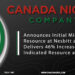 Canada Nickel Announces Initial Mineral Resource at Nesbitt and Delivers 46% Increase in Indicated Resource at Deloro