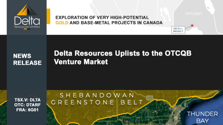 Delta Resources Uplists to the OTCQB Venture Market