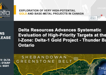 Delta Resources Advances Systematic Evaluation of High-Priority Targets at the I-Zone: Delta-1 Gold Project – Thunder Bay, Ontario