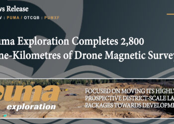 Puma Exploration Completes 2,800 Line-Kilometres of Drone Magnetic Surveys