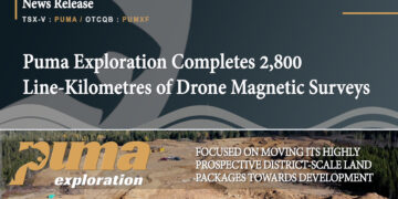 Puma Exploration Completes 2,800 Line-Kilometres of Drone Magnetic Surveys