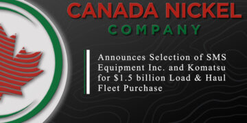 Canada Nickel Announces Selection of SMS Equipment Inc. and Komatsu for $1.5 billion Load & Haul Fleet Purchase