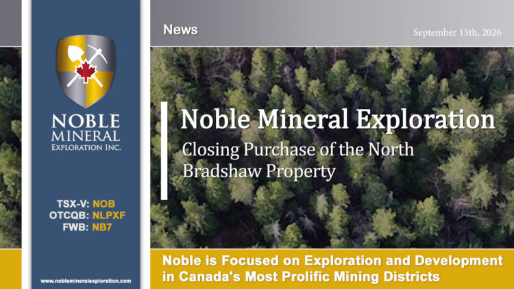 Noble Closing Purchase of North Bradshaw Property