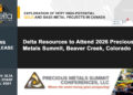 Delta Resources to Attend 2026 Precious Metals Summit, Beaver Creek, Colorado